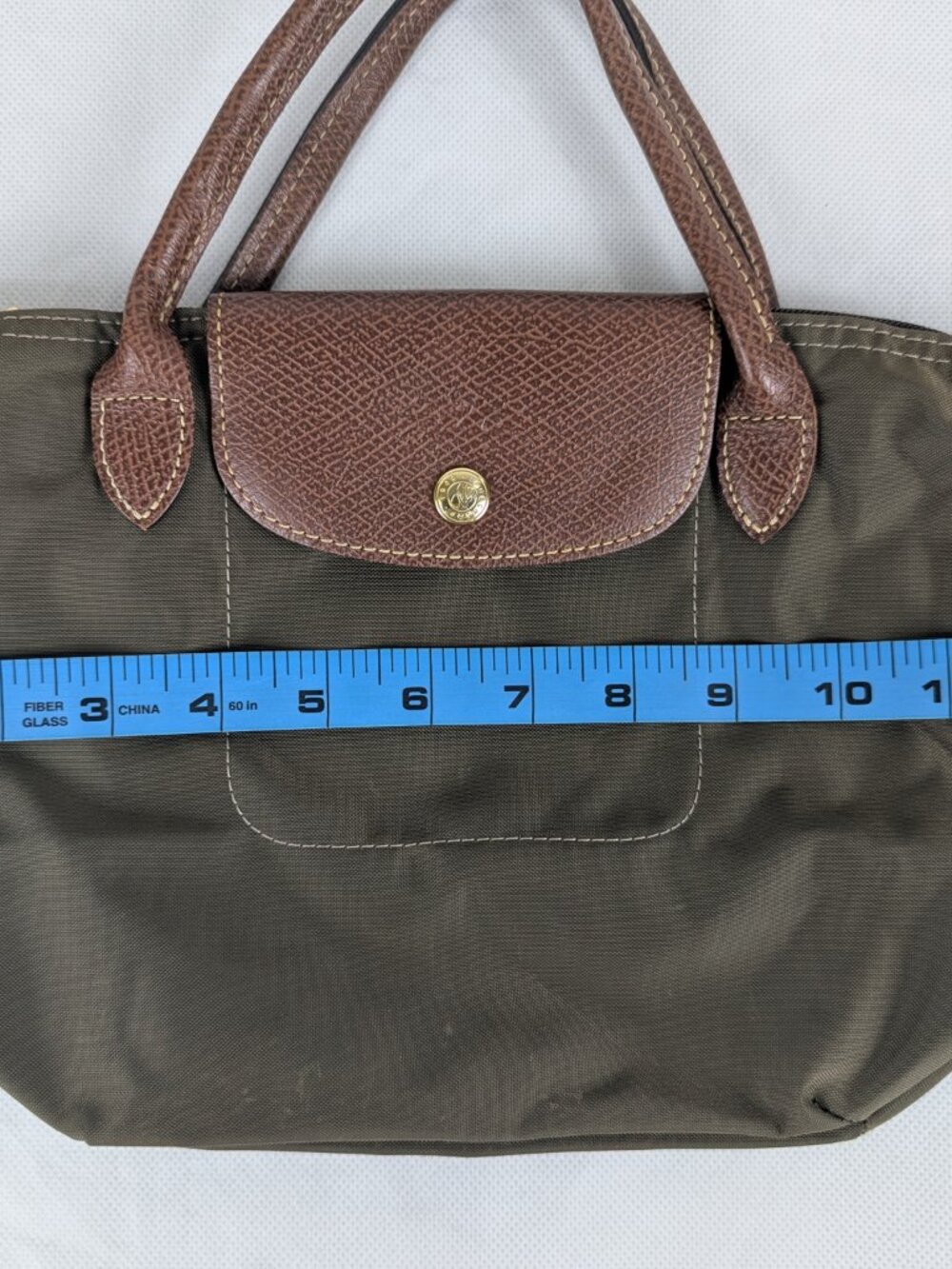 Authentic Longchamp Le Pliage Nylon Tote Bag Green | Used Nice | Fast Dispatch - Picture 12 of 15